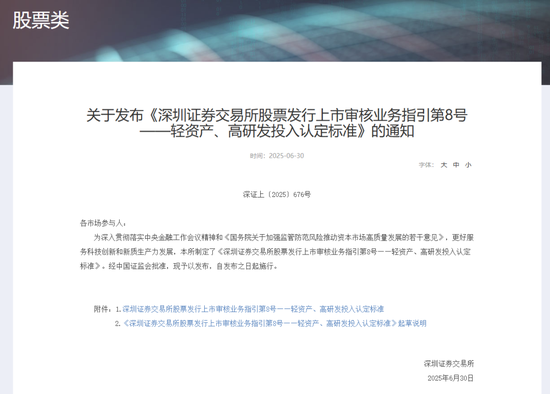 长富资本 深交所最新明确！事关创业板